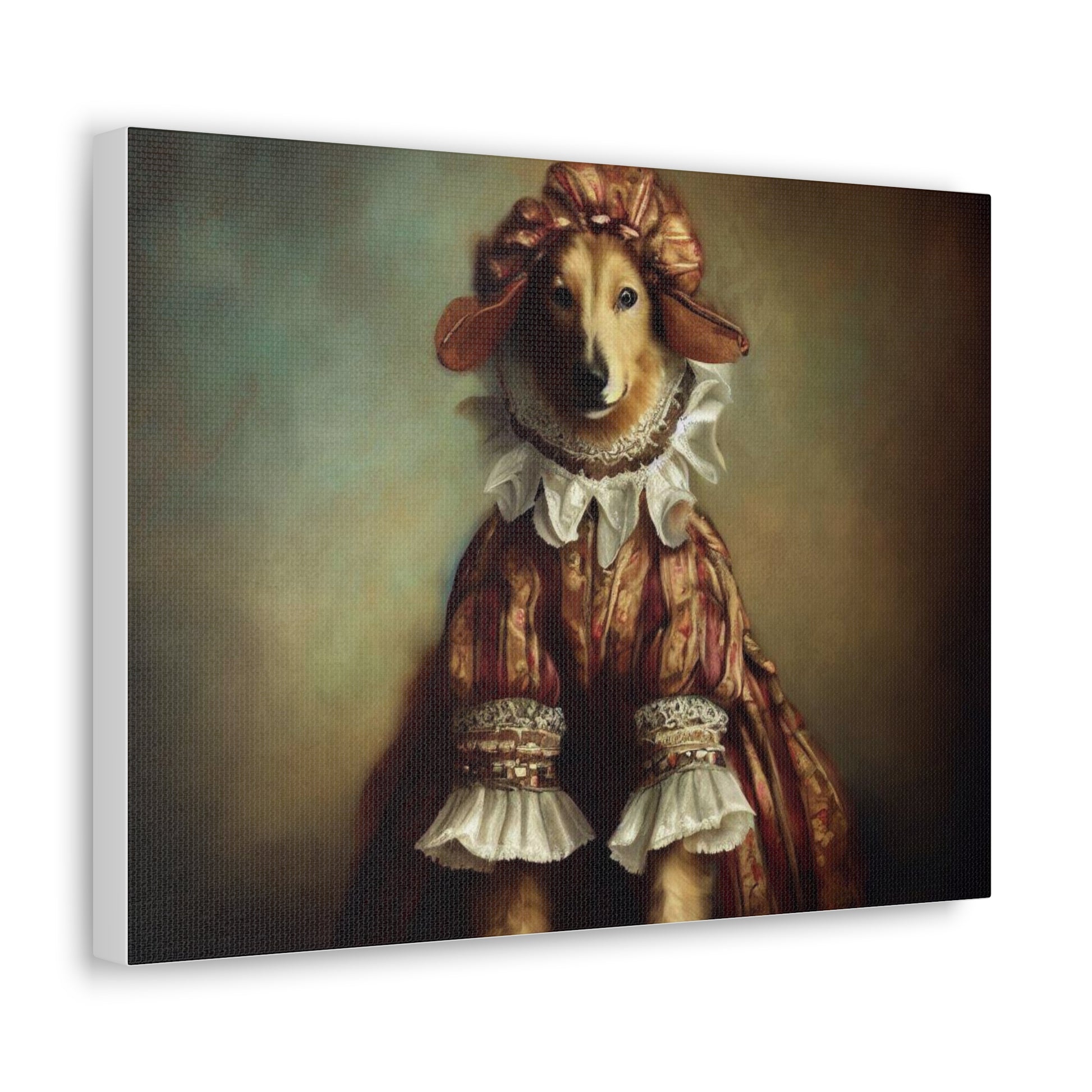 Fancy Dog, Canvas Dog Art, Dog Wall Art, Canine Canvas Art,Canvas Gallery Wraps, Pet Art