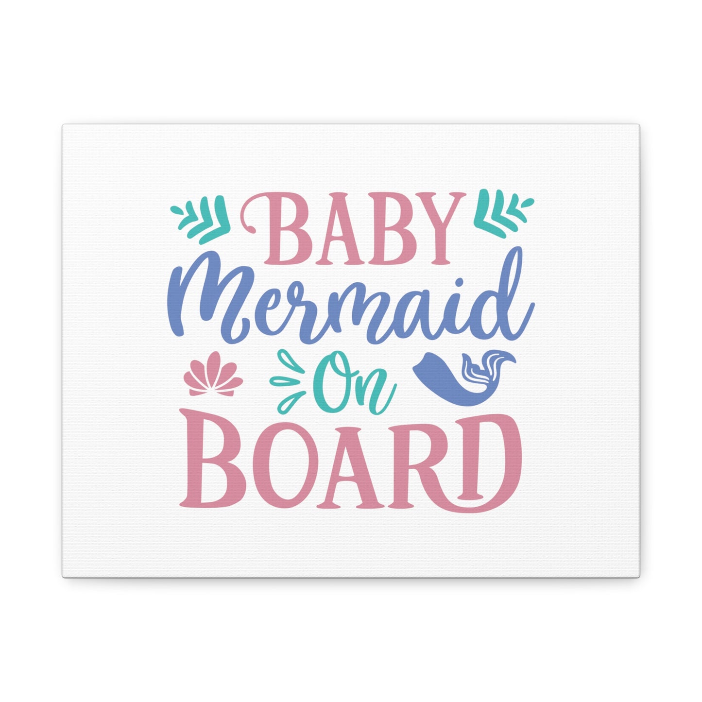 Baby Mermaid On Board, Mermaid Wall Art, Coastal Mermaid Decor, Beach House Mermaid Signs, Nautical Mermaid Decor, Mermaid Nursery Wall Decor - SaviTraviDesigns