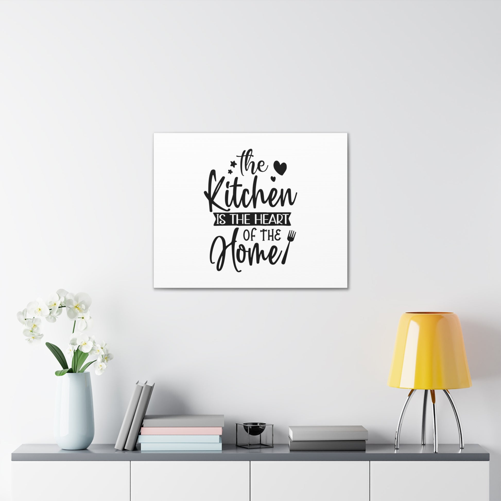 The Kitchen Is Heart Of The Home, Kitchen quote canvas prints, Kitchen wall decor quotes, Kitchen canvas art, Funny kitchen quotes on canvas, Inspirational kitchen quotes