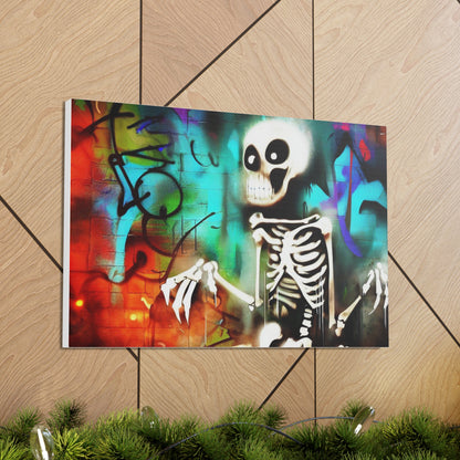 Halloween art, Skeleton canvas prints, Scary Halloween decor, Halloween home decor, Halloween wall, Gothic wall decor, Canvas Gallery Wraps - SaviTraviDesigns