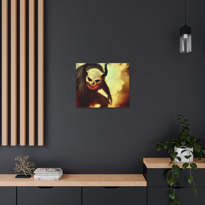 Halloween art, Demon canvas prints, Scary Halloween decor, Halloween home decor, Halloween wall, Gothic wall decor, Canvas Gallery Wraps - SaviTraviDesigns