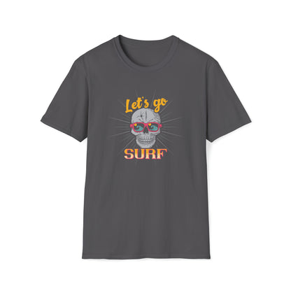 Lets Go Surf |Beach Lifestyle Shirts | Summer Vibe Apparel Charcoal