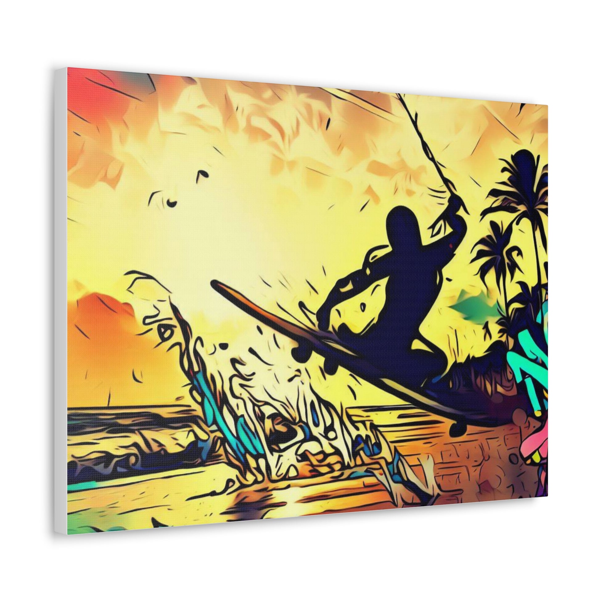 Kiteboarding, Graffiti art prints, Street art canvas, Urban art decor, Graffiti-style wall art, Graffiti canvas prints, Street art posters - SaviTraviDesigns