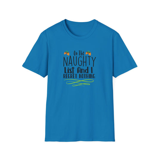 On The Naughty List Graphic T Shirt Sapphire