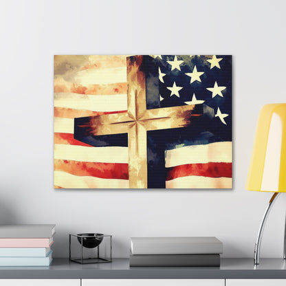 Christian wall art, Flag wall art, Canvas Gallery Wraps - SaviTraviDesigns