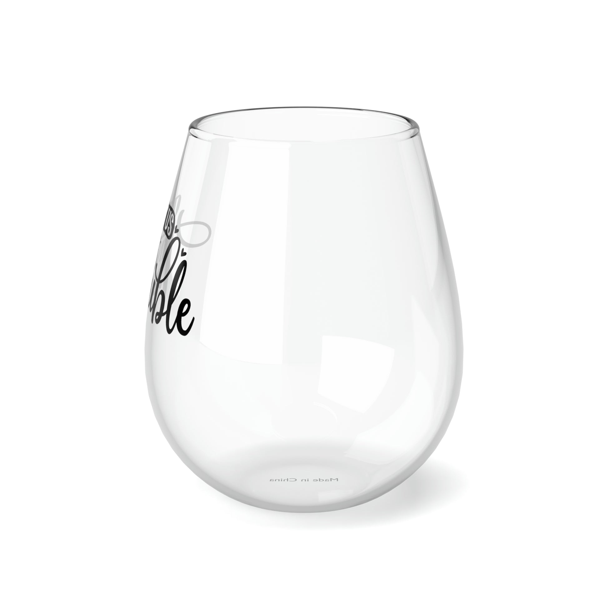 Get Us into Trouble, Wine Lover Wine Glass, Unique Stemless Wine, Trendy Wine Glass, Wine Glass Ideas, Stemless Wine Glass, 11.75oz - SaviTraviDesigns