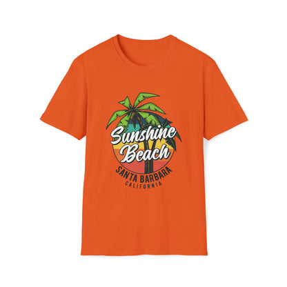 Sunshine Beach Santa Barbara |Beach Lifestyle Shirts | Summer Vibe Apparel Orange