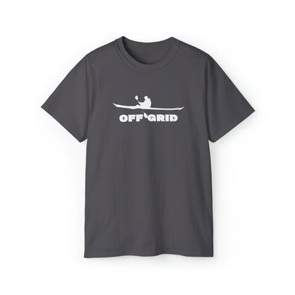 Off Grid Kayak Shirt | Hiking & Camping Tee | Nature-Inspired Outdoor Apparel Charcoal