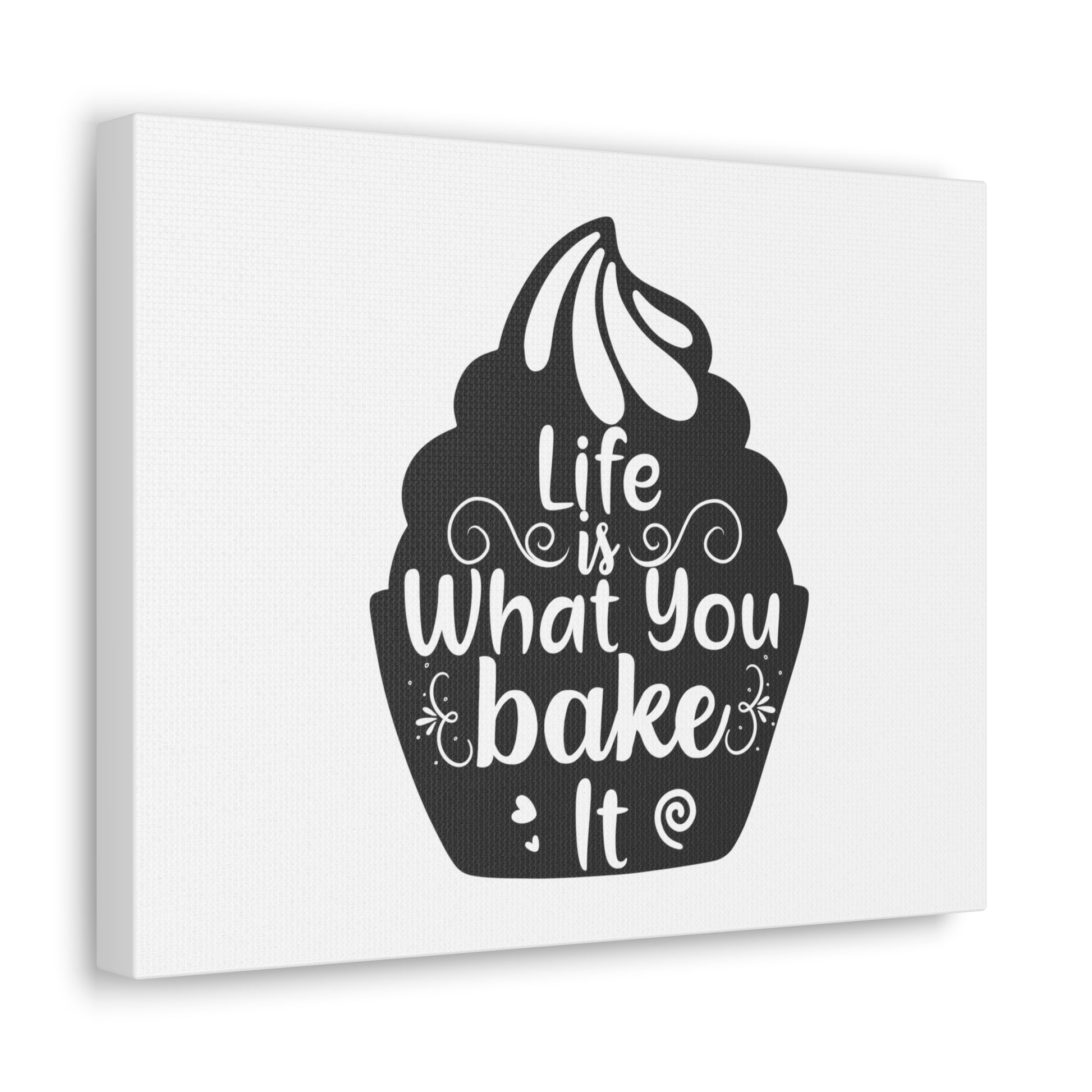 Life Is What You Bake It, Kitchen quote canvas prints, Kitchen wall decor quotes, Kitchen canvas art, Funny kitchen quotes on canvas, Inspirational kitchen quotes - SaviTraviDesigns