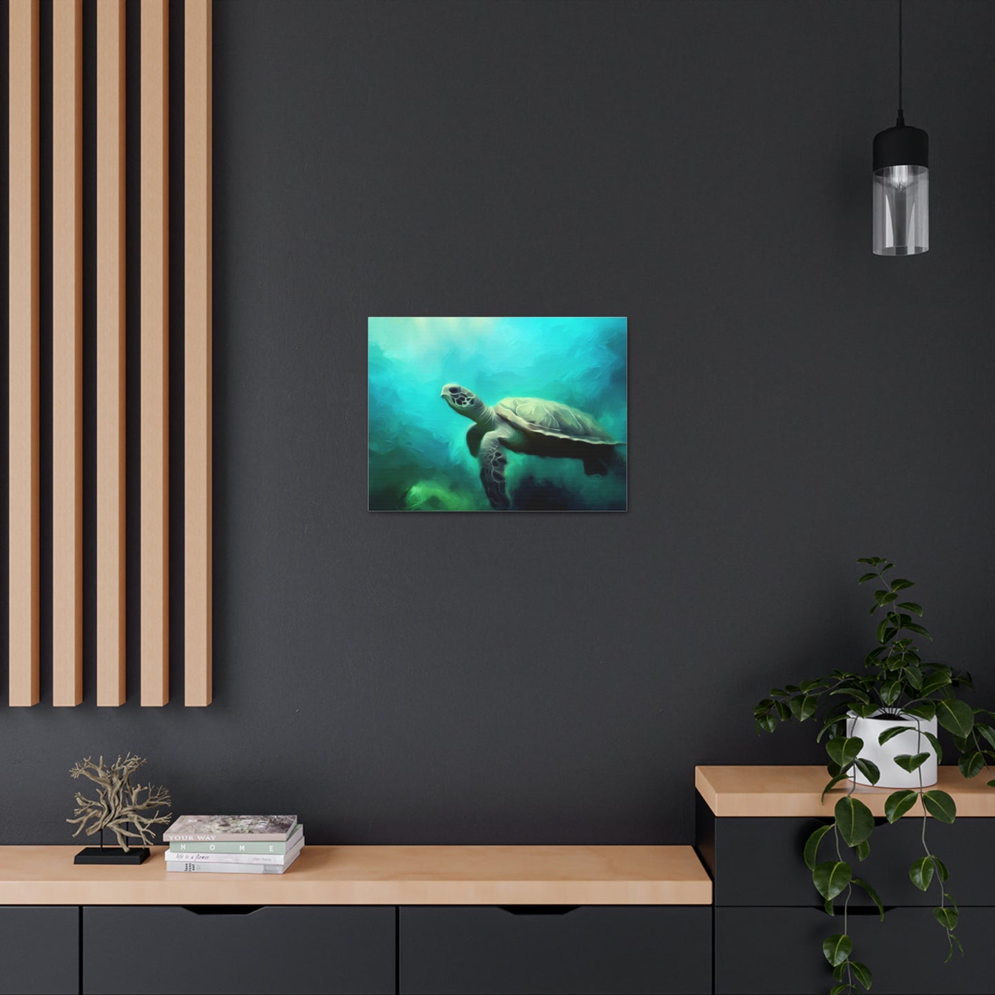 Sea Turtle wall art, ocean wall art, Canvas Gallery Wraps, Ocean Animal, Sea Turtle