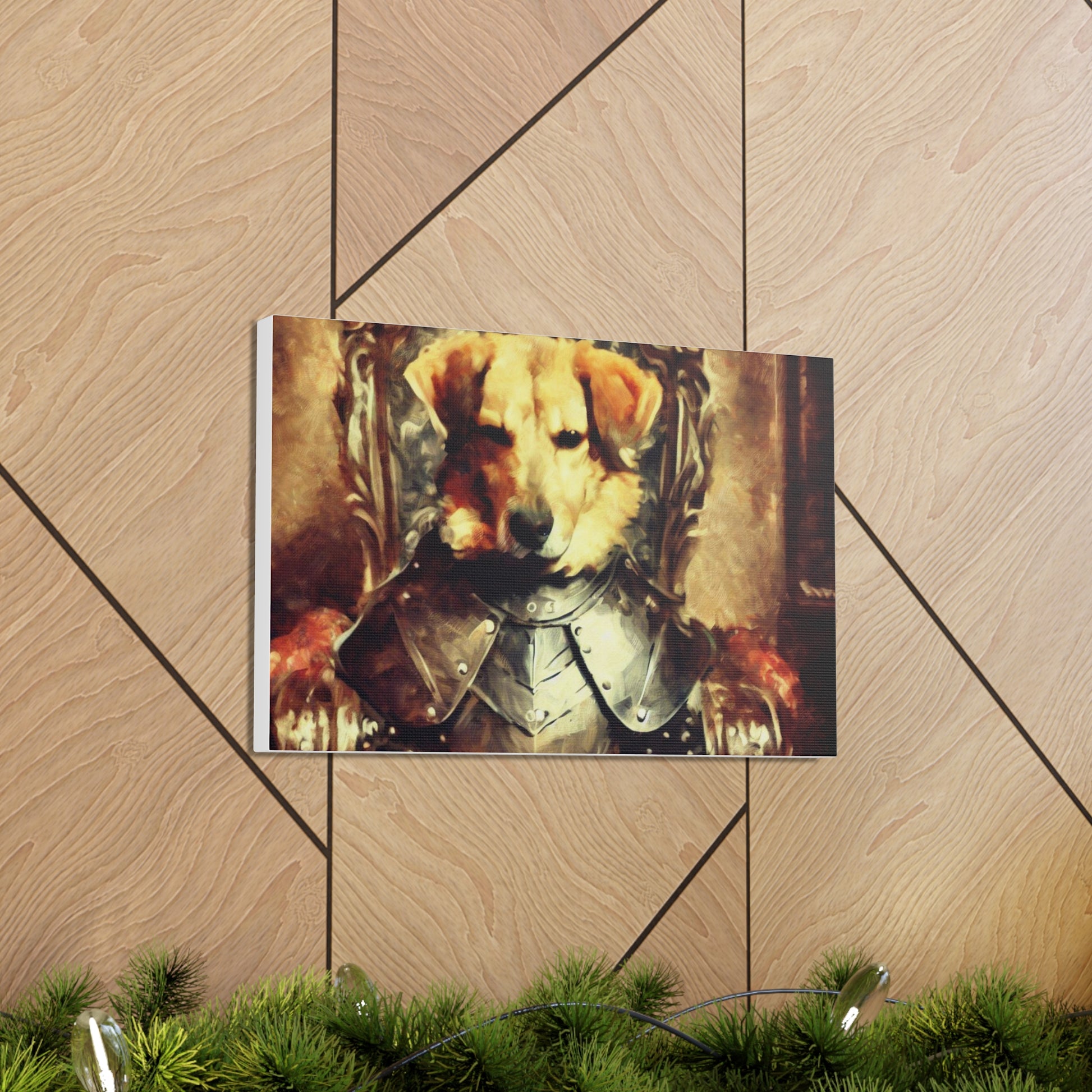 Fancy Dog, Canvas Dog Art, Dog Wall Art, Canine Canvas Art, Canvas Gallery Wraps