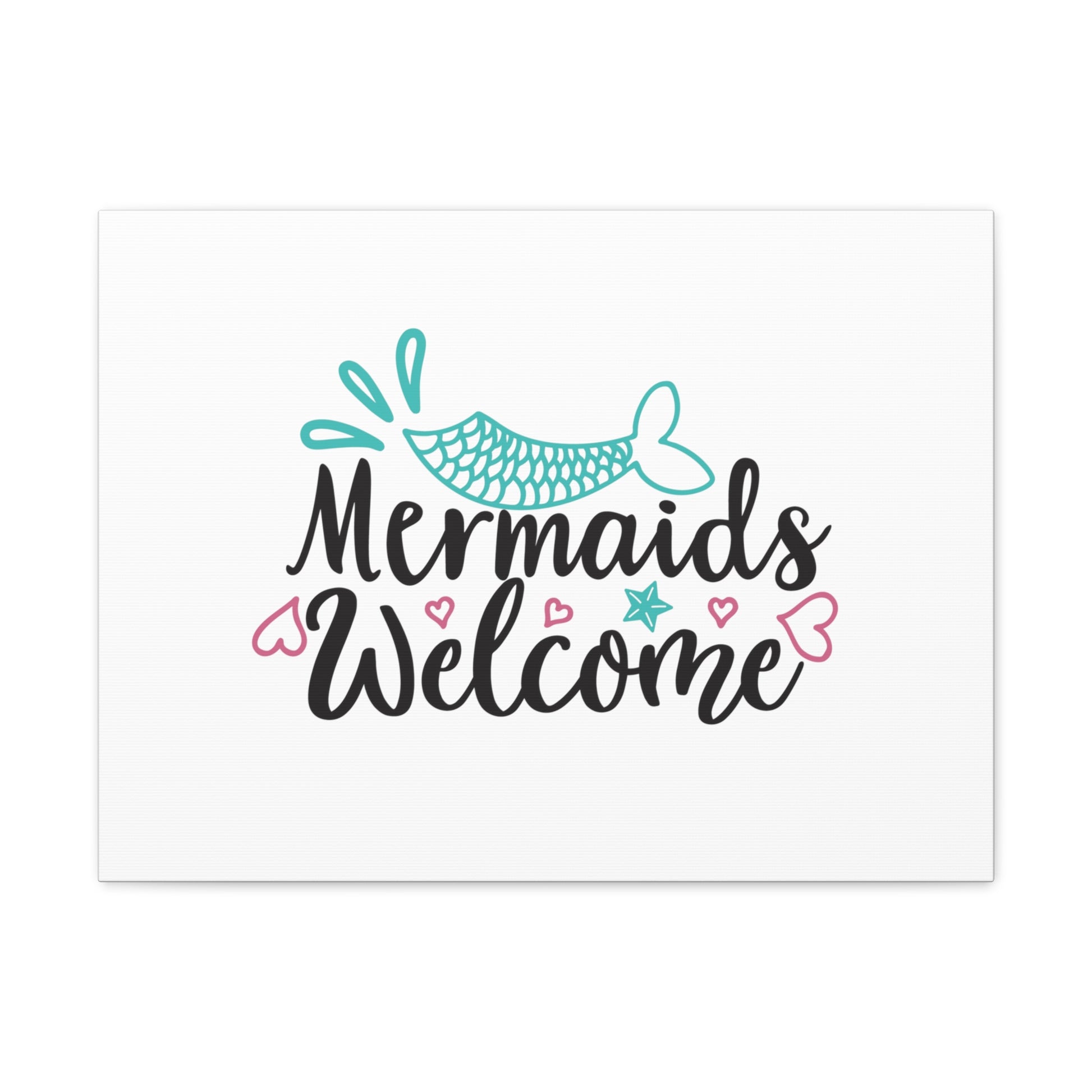 Mermaids Welcome, Mermaid Wall Art, Coastal Mermaid Decor, Beach House Mermaid Signs, Nautical Mermaid Decor, Mermaid Nursery Wall Decor - SaviTraviDesigns