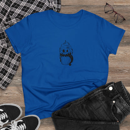 Ghoul Tongue Cupcake, Halloween Cupcake Designs, Halloween Graphic Shirts, Spooky Halloween Shirts, Cute Halloween Graphic Tees