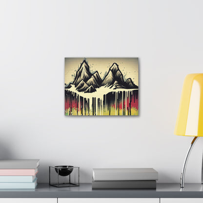 Mountain Waterfall, Graffiti-inspired home decor, Modern street art prints, Graffiti wall art, Street art canvas art, Graffiti artist prints - SaviTraviDesigns