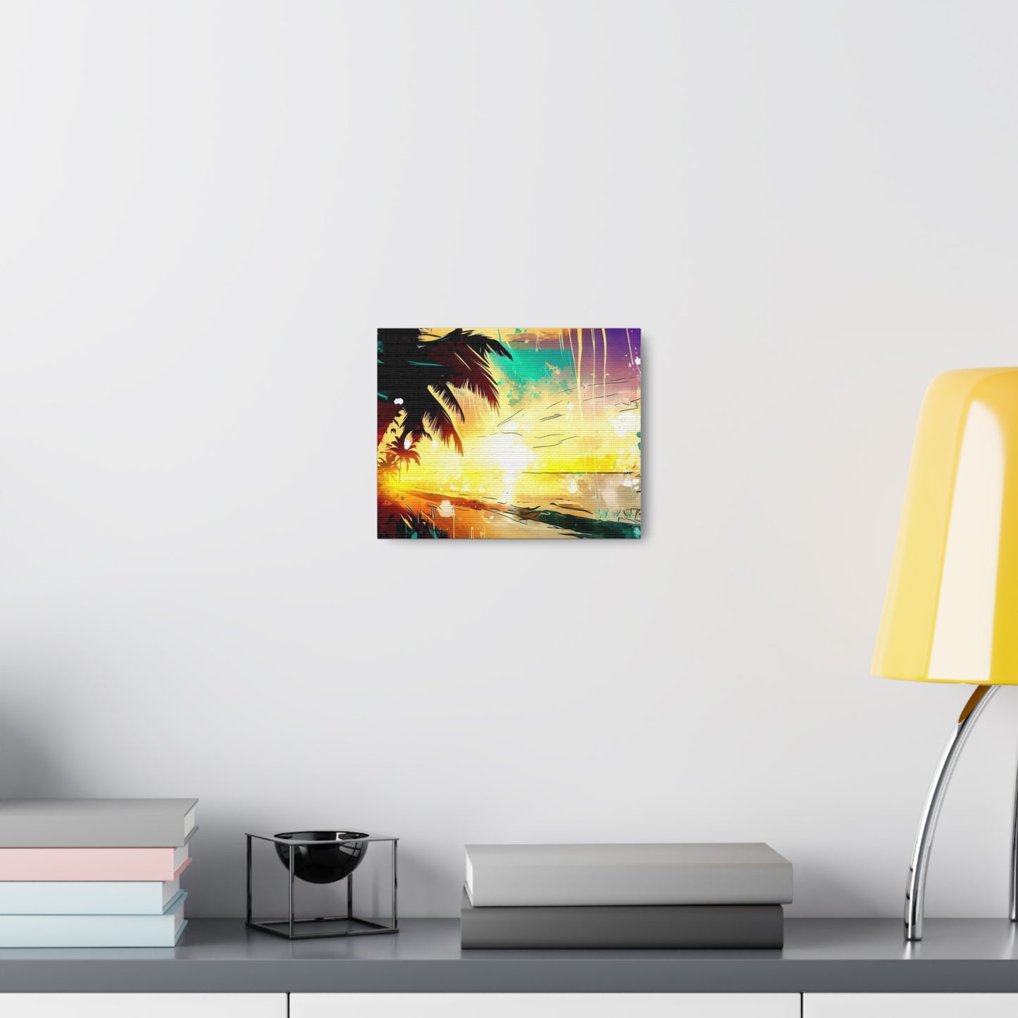 Palm Tree Sunset, Graffiti art prints, Street art canvas, Urban art decor, Graffiti-style wall art, Graffiti canvas prints, Street art posters - SaviTraviDesigns