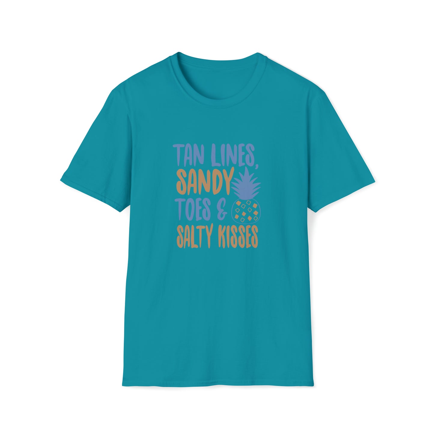 Tan Lines Sandy Toes |Beach Lifestyle Shirts | Summer Vibe Apparel Tropical Blue