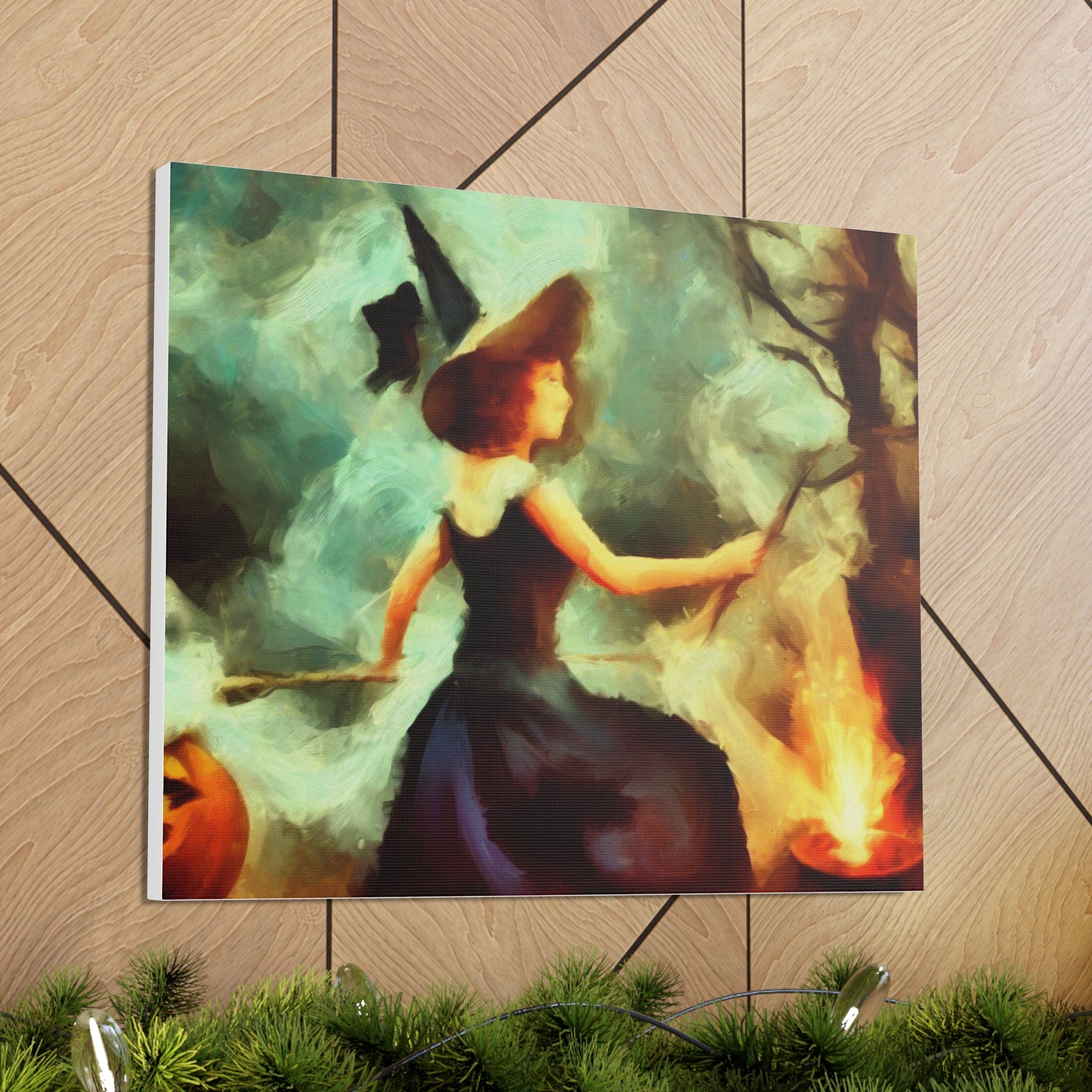 Halloween art, Witch canvas prints, Scary Halloween decor, Halloween home decor, Halloween wall, Gothic wall decor, Canvas Gallery Wraps - SaviTraviDesigns