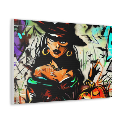 Halloween art, Witch canvas prints, Scary Halloween decor, Halloween home decor, Halloween wall, Gothic wall decor, Canvas Gallery Wraps