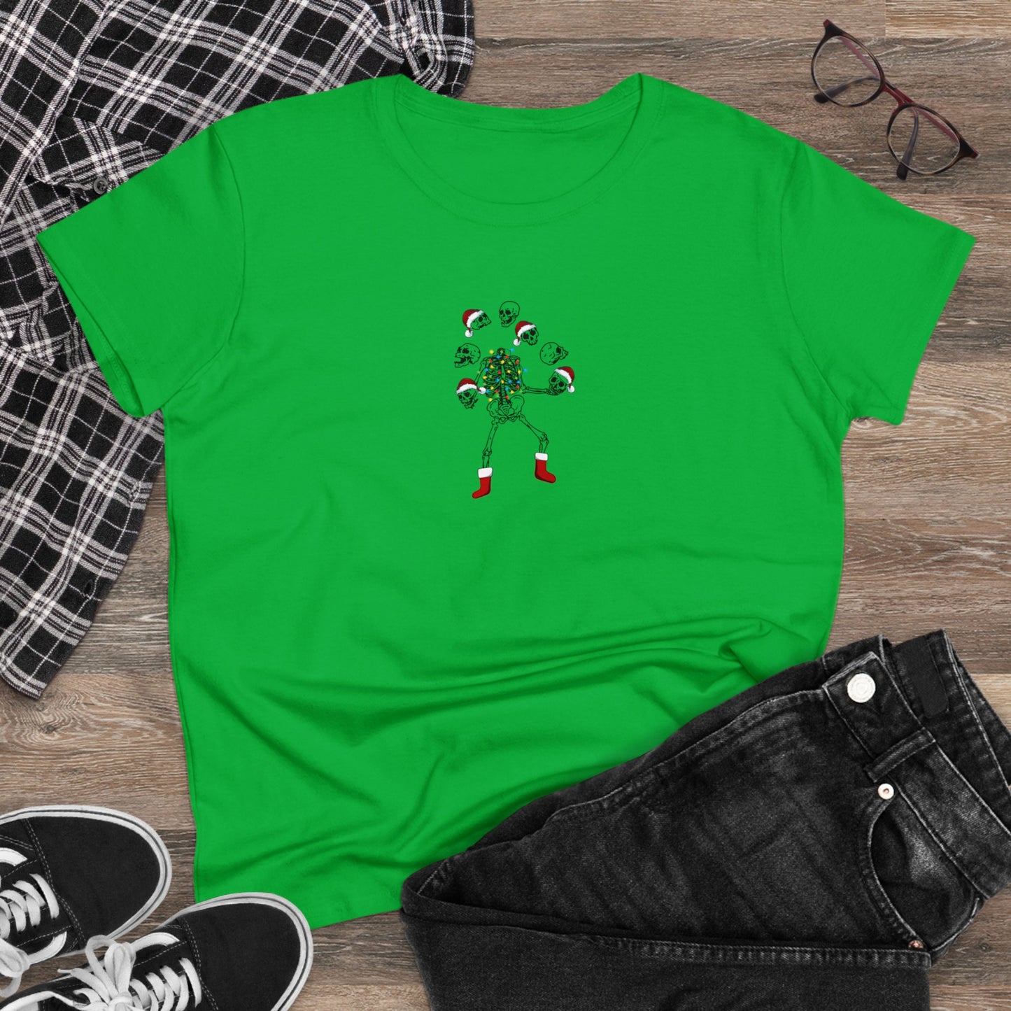 Juggling Santa, Skeleton Santa, Skeleton Christmas, Christmas Graphic Shirts, Festive Holiday T-Shirts, Ugly Christmas Sweater Tees, Funny Christmas Shirt Designs, Cute Xmas Graphic Tees