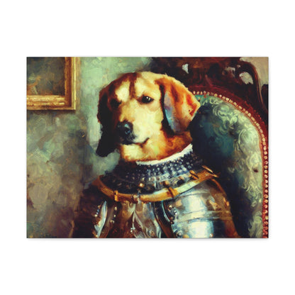 Fancy Dog, Canvas Dog Art, Dog Wall Art, Canine Canvas Art, Canvas Gallery Wraps 24″ x 18″ Premium Gallery Wraps (1.25″)