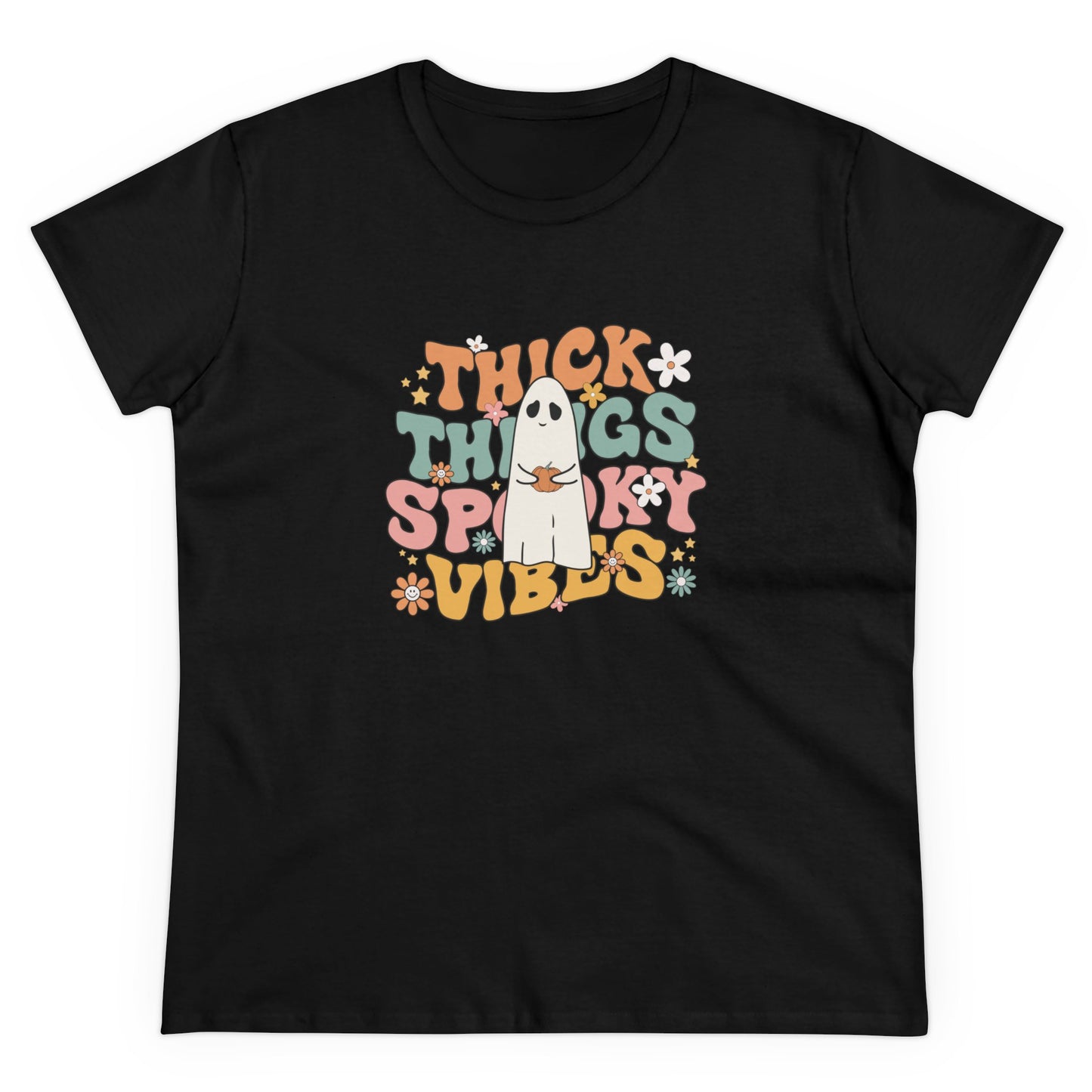 Thick Spooky Vibes, Halloween Graphic Shirts, Spooky Halloween Shirts, Scary Halloween Shirt Designs, Cute Halloween Graphic Tees, Funny Halloween Shirt Ideas Black