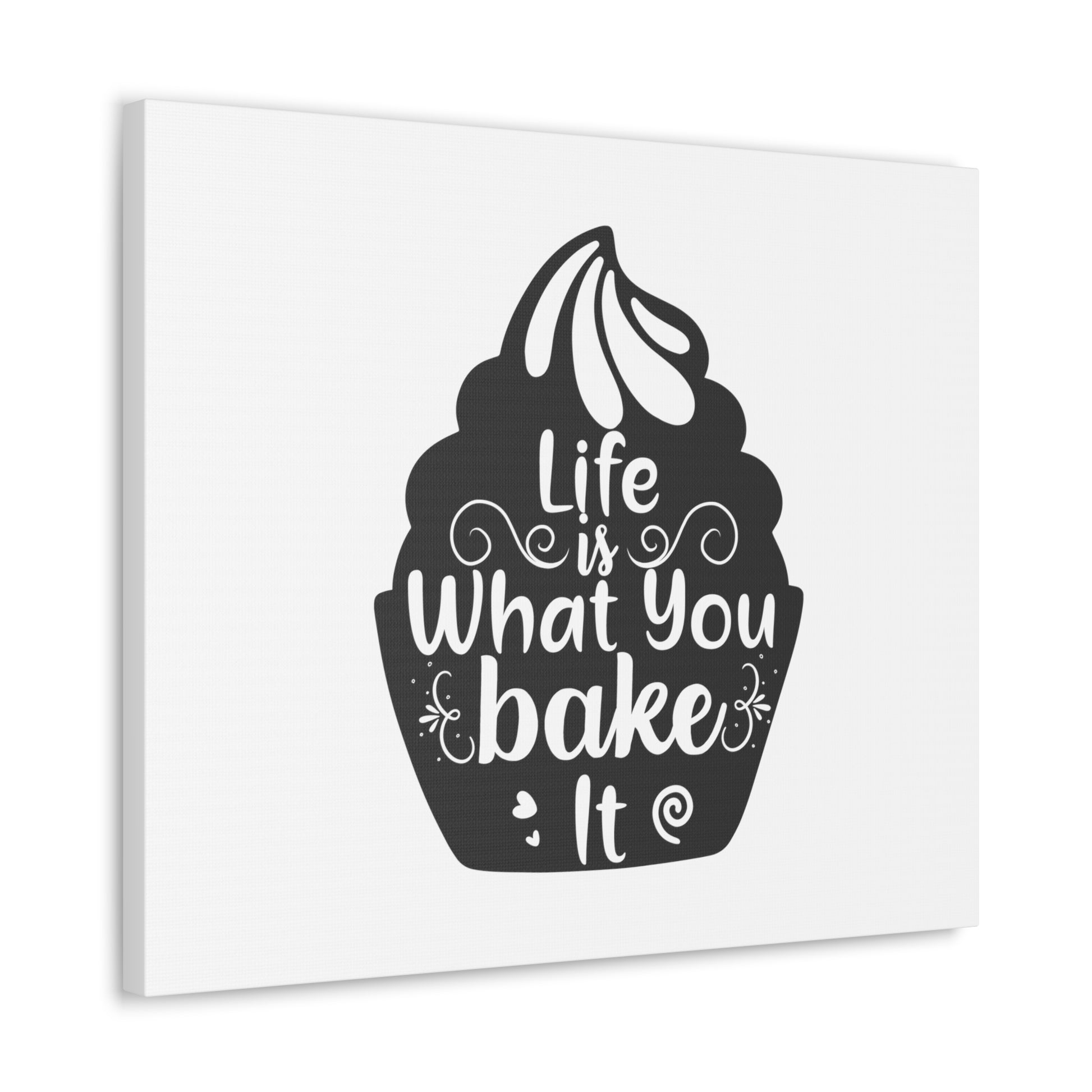 Life Is What You Bake It, Kitchen quote canvas prints, Kitchen wall decor quotes, Kitchen canvas art, Funny kitchen quotes on canvas, Inspirational kitchen quotes - SaviTraviDesigns