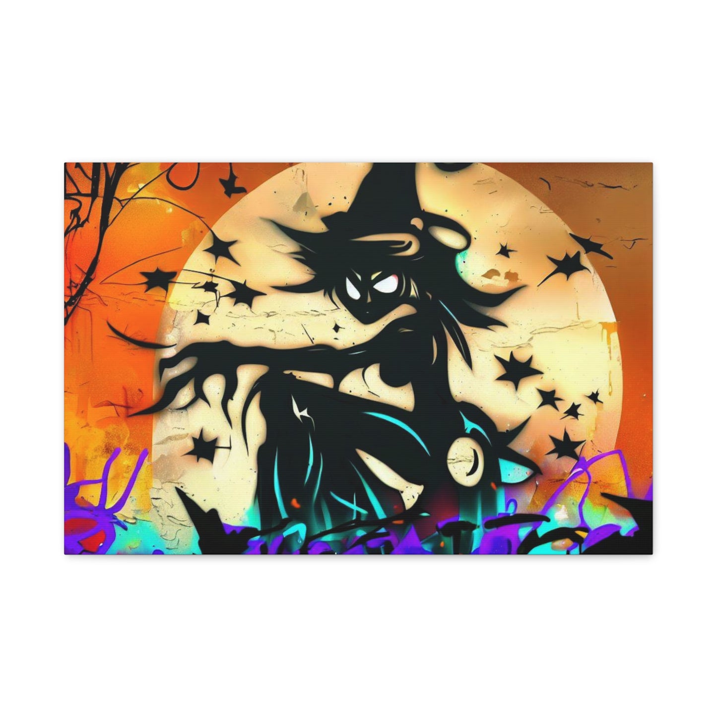 Halloween art, Witch canvas prints, Scary Halloween decor, Halloween home decor, Halloween wall, Gothic wall decor, Canvas Gallery Wraps - SaviTraviDesigns