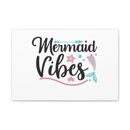 Mermaid Vibes, Mermaid Wall Art, Coastal Mermaid Decor, Beach House Mermaid Signs, Nautical Mermaid Decor, Mermaid Nursery Wall Decor - SaviTraviDesigns