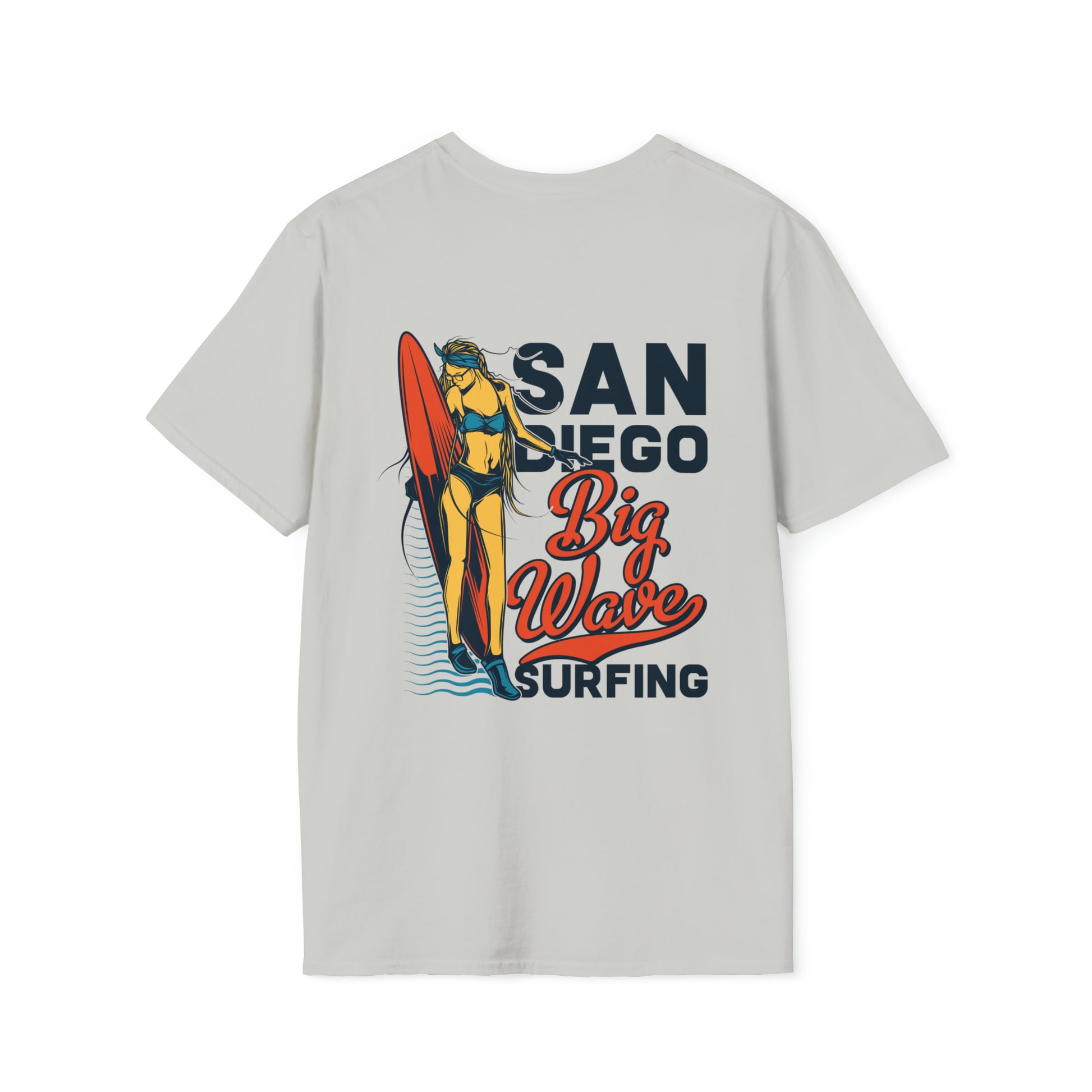 San Diego Big Wave Surfing, Beachwear Graphics, Tropical T-Shirt Designs, Ocean-Inspired Shirts, Surfing Graphics, Sun and Sand Apparel, Summer Wardrobe Essentials - SaviTraviDesigns