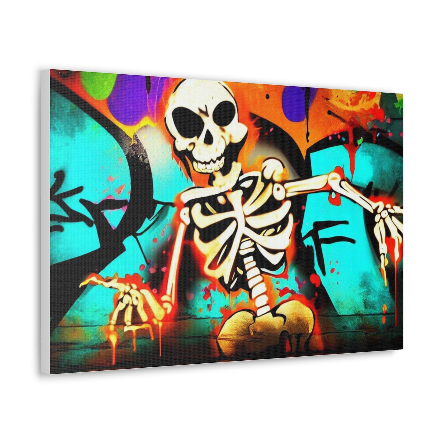 Halloween art, Skeleton canvas prints, Scary Halloween decor, Halloween home decor, Halloween wall, Gothic wall decor, Canvas Gallery Wraps - SaviTraviDesigns