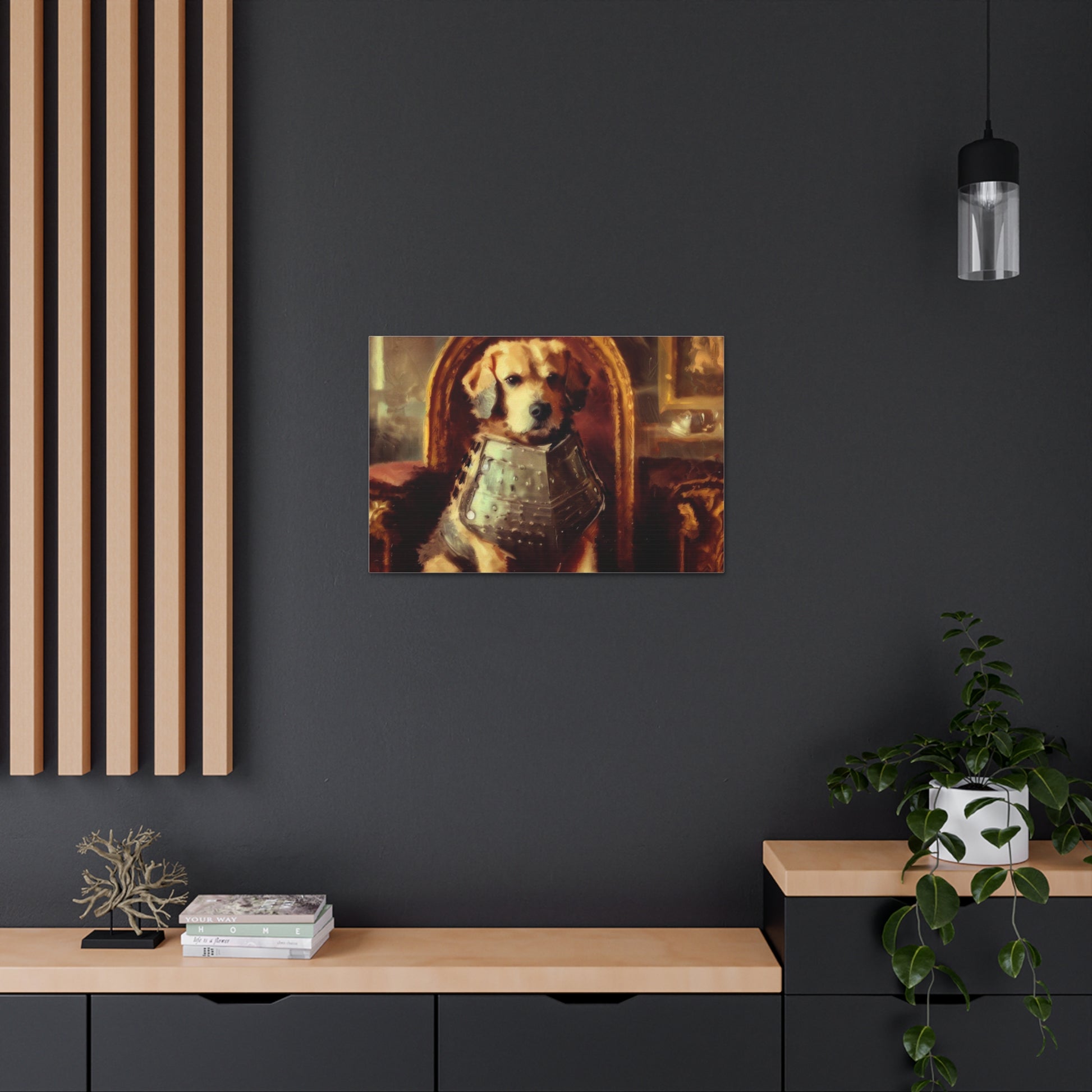 Fancy Dog, Canvas Dog Art, Dog Wall Art, Canine Canvas Art,Canvas Gallery Wraps, Pet Art, King Dog - SaviTraviDesigns