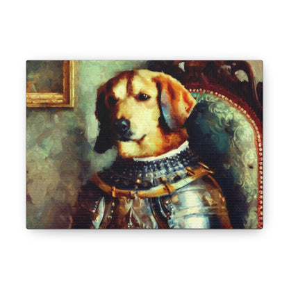 Fancy Dog, Canvas Dog Art, Dog Wall Art, Canine Canvas Art, Canvas Gallery Wraps 7" x 5" Premium Gallery Wraps (1.25″)