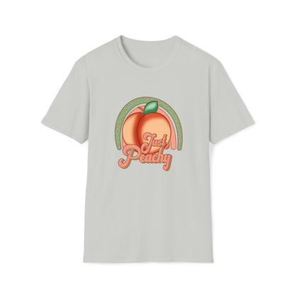 Just Peachy |Beach Lifestyle Shirts | Summer Vibe Apparel Ice Grey