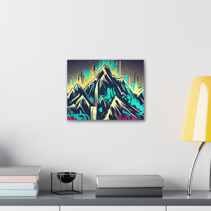 Blue Mountain, Graffiti-inspired home decor, Modern street art prints, Graffiti wall art, Street art canvas art, Graffiti artist prints - SaviTraviDesigns