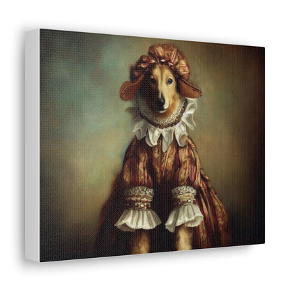 Fancy Dog, Canvas Dog Art, Dog Wall Art, Canine Canvas Art,Canvas Gallery Wraps, Pet Art