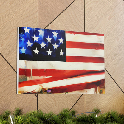 American Flag wall art, Flag wall art, Canvas Gallery Wraps - SaviTraviDesigns