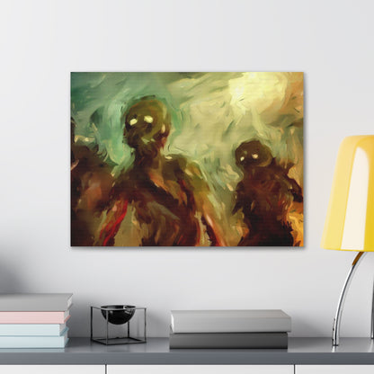 Halloween art, Demon canvas prints, Scary Halloween decor, Halloween home decor, Halloween wall, Gothic wall decor, Canvas Gallery Wraps - SaviTraviDesigns