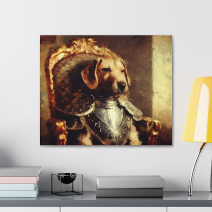 Fancy Dog, Canvas Dog Art, Dog Wall Art, Canine Canvas Art,Canvas Gallery Wraps