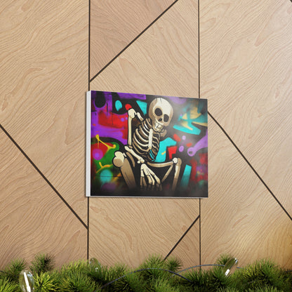 Halloween art, Skeleton canvas prints, Scary Halloween decor, Halloween home decor, Halloween wall, Gothic wall decor, Canvas Gallery Wraps - SaviTraviDesigns