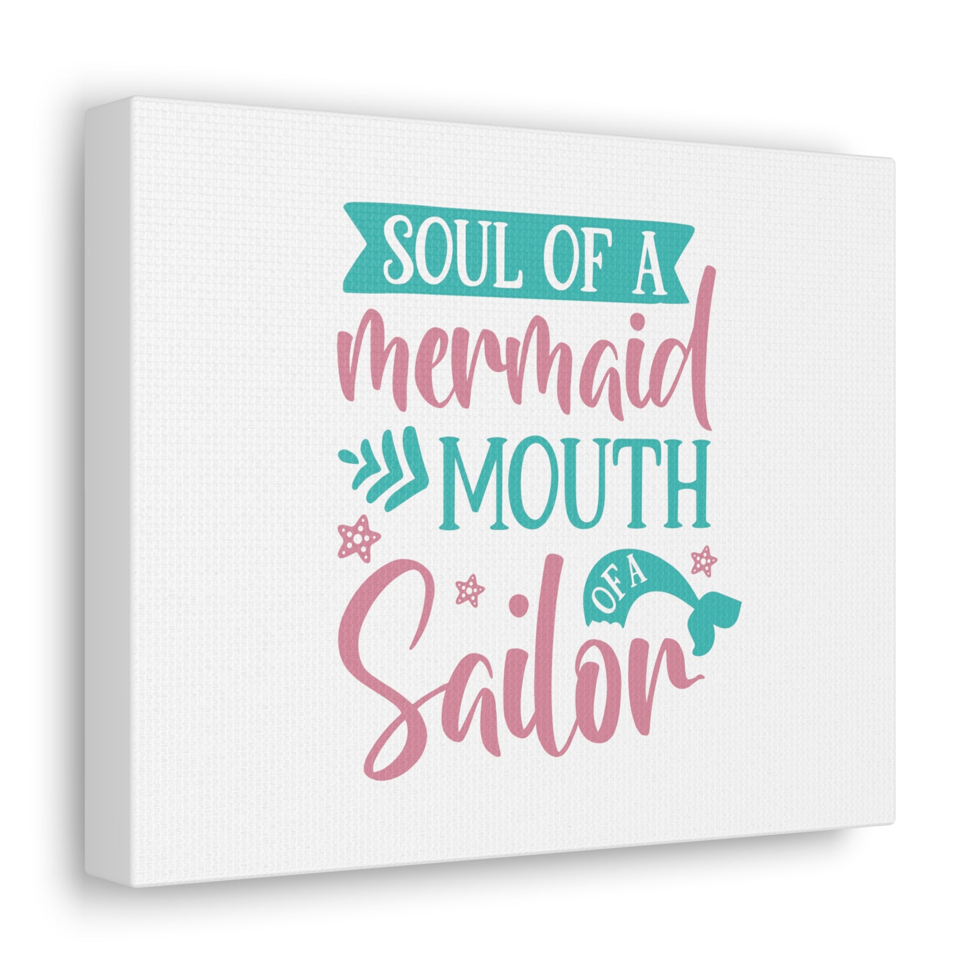 Soul Of A Mermaid, Mouth Of A Sailor, Mermaid Wall Art, Coastal Mermaid Decor, Beach House Mermaid Signs, Nautical Mermaid Decor, Mermaid Nursery Wall Decor - SaviTraviDesigns