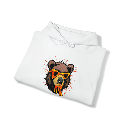 Bear Hoodie, Graffiti Graphic Shirt, Street Art, Urban Art, Unisex Heavy Blend™ Hooded Sweatshirt,