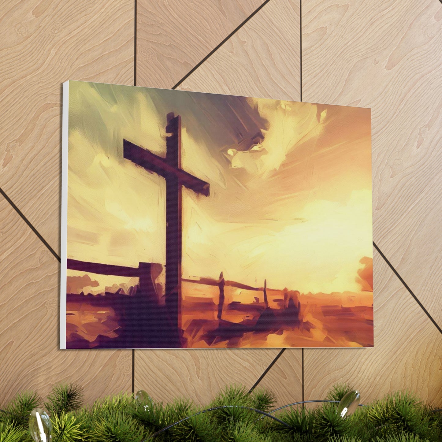 Christian wall art, Cross wall art, Country art, farm art, Canvas Gallery Wraps - SaviTraviDesigns