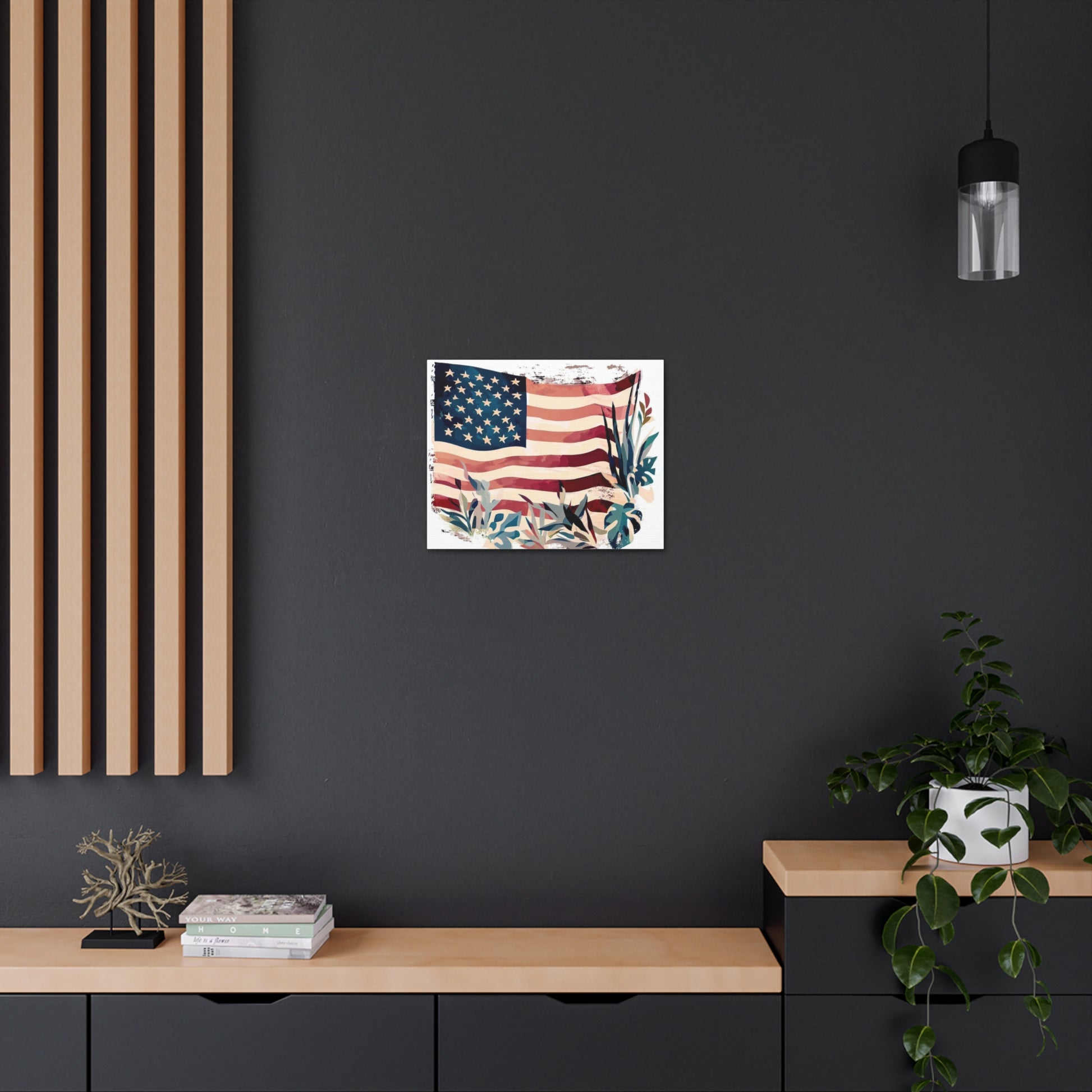 American Flag wall art, Flag wall art, Canvas Gallery Wraps - SaviTraviDesigns