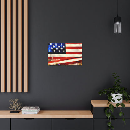 American Flag wall art, Flag wall art, Canvas Gallery Wraps - SaviTraviDesigns