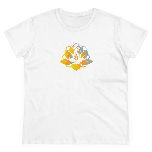 Glowing Yoga Lotus Boho Style Graphic Shirt