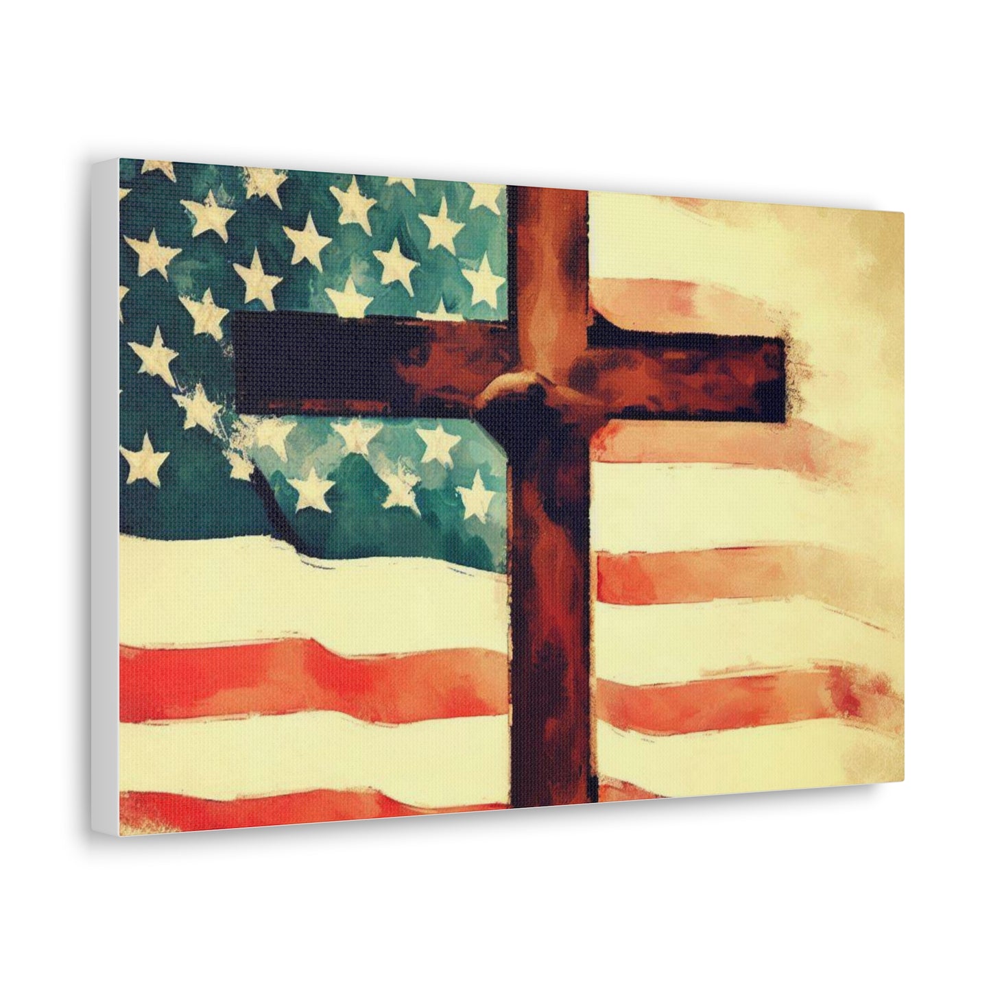 Christian wall art, Flag wall art, Canvas Gallery Wraps - SaviTraviDesigns