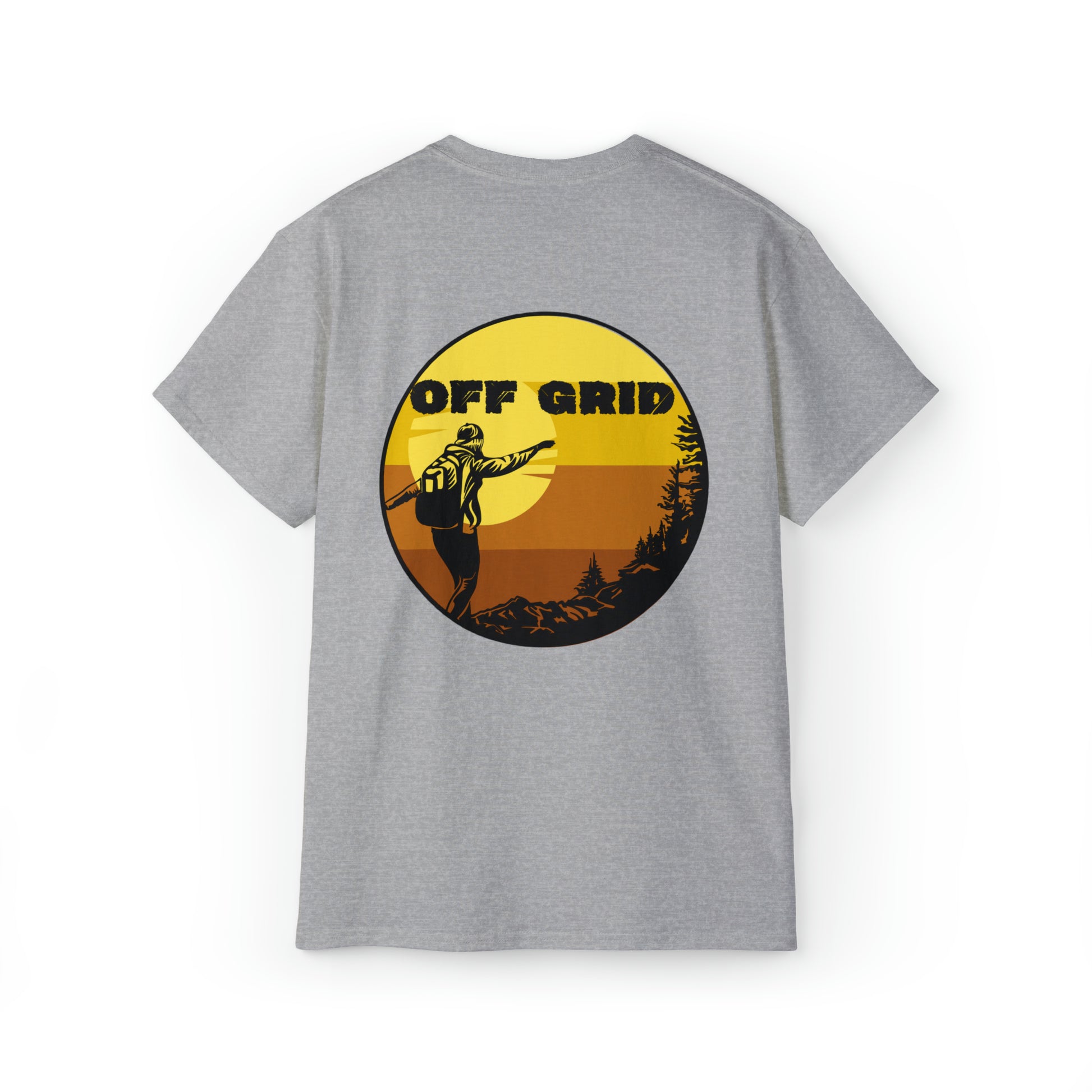 Off Grid T-Shirt, Outdoor Graphic T-shirt, Adventure T-Shirts, Nature Tees, Hiking T-Shirts, Camping Graphic Shirts, Mountain Tee Shirts - SaviTraviDesigns