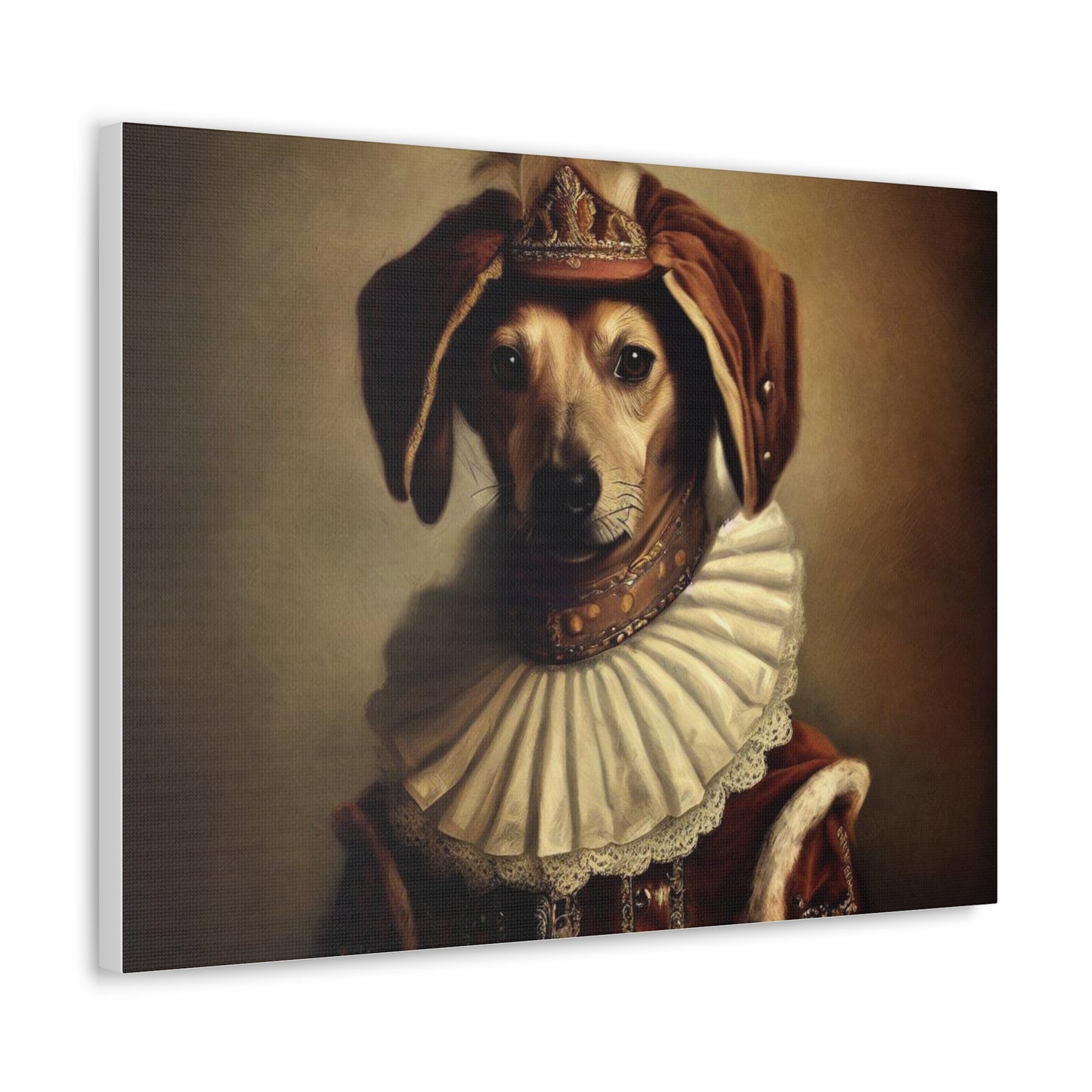 Fancy Dog, Canvas Dog Art, Dog Wall Art, Canine Canvas Art,Canvas Gallery Wraps, Pet Art