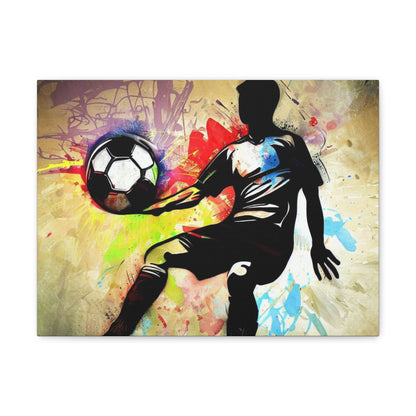 Soccer Player, Graffiti art prints, Street art canvas, Urban art decor, Graffiti-style wall art, Graffiti canvas prints, Street art posters - SaviTraviDesigns