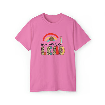 Made To Lead, Teacher Graphic Design Shirts, Educator T-Shirt Designs, Classroom Theme Shirts, Inspirational Teacher Tees, Teacher Appreciation Shirts - SaviTraviDesigns